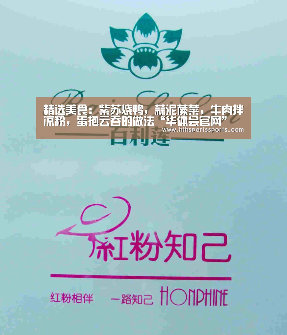 精选美食:紫苏烧鸭,蒜泥蕨菜,牛肉拌凉粉,蛋抱云吞的做法“华体会官网”(图1) 华体会官网